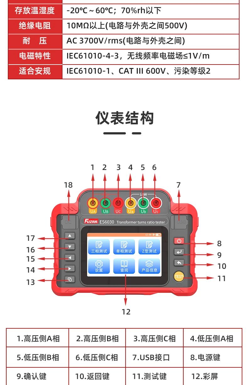 ES6030變壓器變比測試儀新品推薦